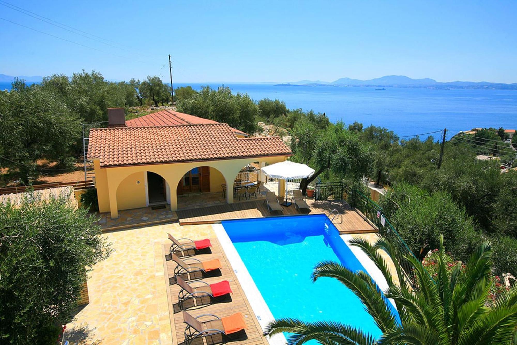 Villa Nitsa Signature Villa In Exquisite Northeastern Corfu Greece Ниссаки Экстерьер фото